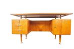 Vintage design bureau A.A. Patijn voor Zijlstra  te Joure, Huis en Inrichting, Ophalen of Verzenden, Zo goed als nieuw, Bureau