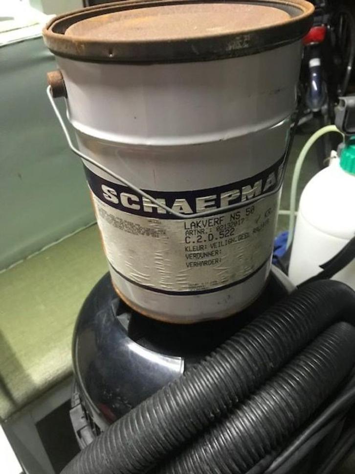 verf geel lakverf veiligheidsgeel RAL 1007 buitenlak, Doe-het-zelf en Verbouw, Verf, Beits en Lak, Nieuw, 5 tot 10 liter, Ophalen