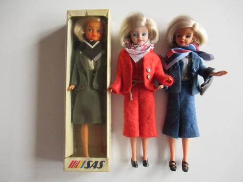 Barbie Daisy Mary Quant, KLM, Martinair en SAS poppen 24 cm., Verzamelen, Poppen, Gebruikt, Pop, Ophalen