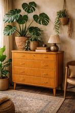 Vintage commode, dressoir, ladenkast jaren 60, Gebruikt, Ophalen of Verzenden, 3 of 4 laden, Minder dan 100 cm