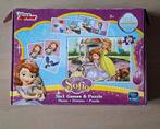 Disney Sofia 3 in 1 Spel: Puzzel, Memo & Domino, Ophalen of Verzenden, 10 tot 50 stukjes, Gebruikt, 2 tot 4 jaar