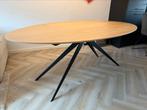 Goossens eettafel Ferris - ovaal 200x110 cm - blank eiken, Huis en Inrichting, Ophalen, Gebruikt, 100 tot 150 cm, Eikenhout