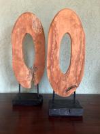 Prachtige set teakhouten ornamenten op voet, Ophalen