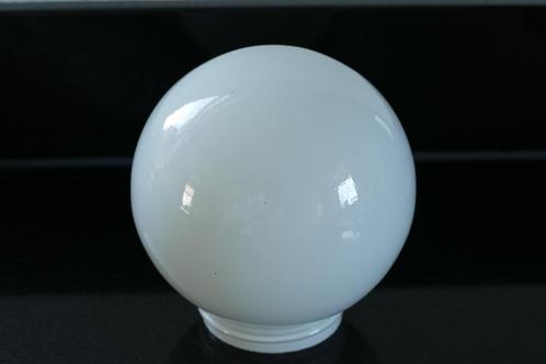 Vintage / retro opaline glazen plafondlamp/plafonniere, Huis en Inrichting, Lampen | Plafondlampen, Gebruikt, Glas, Ophalen of Verzenden