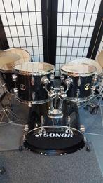 Compleet Sonor Drumstel met Bekkens - Zeer Goed!, Muziek en Instrumenten, Drumstellen en Slagwerk, Ophalen of Verzenden, Zo goed als nieuw