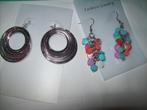 Oorbellen set Zilver Ringen / Meer kleur Steentjes, Overige materialen, Verzenden, Nieuw, Met edelsteen