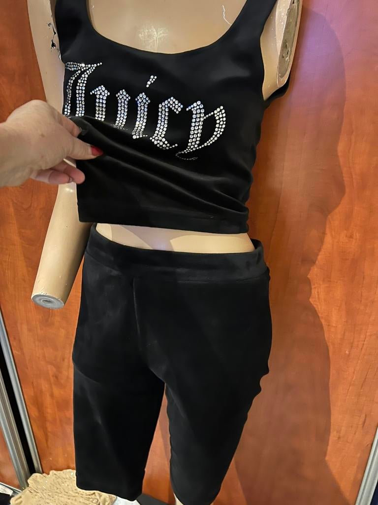 JUICY COUTURE set met strass M origineel ZGAN VELOURS, Kleding | Dames, Huispakken, Maat 38/40 (M), G, Ophalen of Verzenden, Zo goed als nieuw