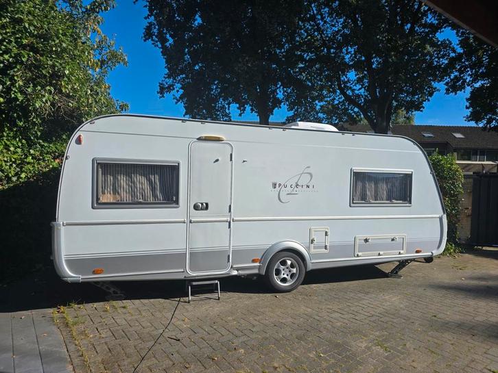 Tabbert Puccini W28, 540, Caravans en Kamperen, Caravans, Particulier, tot en met 4, 1250 - 1500 kg, Rondzit, Tabbert, Frans bed
