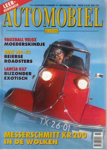 Automobiel 11 1996 : Messerschmitt - Lancia 037 rally - BMW beschikbaar voor biedingen