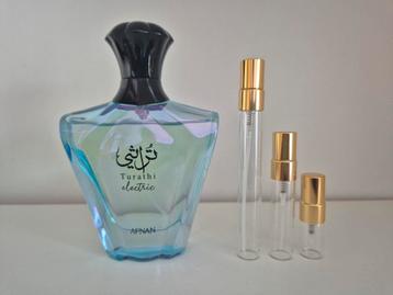 💧Afnan Turathi Blue Electric sample/decant/tester beschikbaar voor biedingen