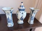Delfts Blauw Vaas Set Handgeschilderd, Ophalen