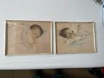 2 Prentjes van Bessie Pease, Antiek en Kunst, Kunst | Tekeningen en Foto's, Ophalen