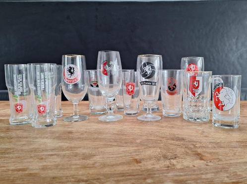 lot 15 FC Twente 1965 glazen bierglazen Supporters Vak P, Verzamelen, Sportartikelen en Voetbal, Zo goed als nieuw, Overige typen