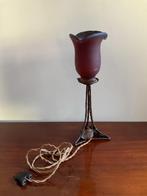 Hele oude lamp met inscriptie, zolder ouders, Antiek en Kunst, Ophalen of Verzenden