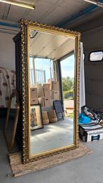 Brocante goude spiegel, Antiek en Kunst, Antiek | Spiegels, Ophalen, Rechthoekig, 100 tot 150 cm, 200 cm of meer