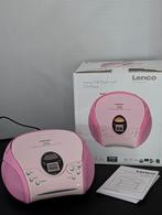 Roze draagbare stereo FM-radio met CD-speler, Ophalen of Verzenden, Nieuw, Overige merken, Draagbaar