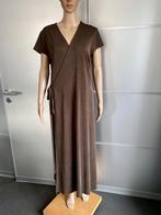 J122 Yaya maat 42=L lange overslag-jurk vest bruin, Kleding | Dames, Bruin, Maat 42/44 (L), Ophalen of Verzenden, Zo goed als nieuw