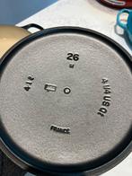 Nieuwe Le Creuset Campagnard Mat Zwart 26 cm, Gietijzer, Nieuw, Ophalen of Verzenden, Keramische plaat