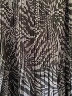 Plisse grijs zwarte rok maat XL, Verzenden, Zwart, Maat 46/48 (XL) of groter, Zo goed als nieuw