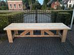 Robuuste boeren stamtafel van 3.2 meter, Huis en Inrichting, Tafels | Eettafels, Ophalen of Verzenden, Zo goed als nieuw, Rechthoekig