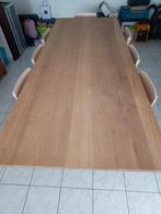 Ethnicraft tafel oak 2.50 x 90 CM, Ophalen, 50 tot 100 cm, Zo goed als nieuw, Vijf personen of meer