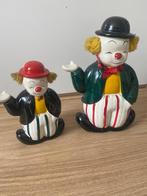 Vintage Keramische Clowns Set - Woondecoratie Antiek Stijl, Ophalen of Verzenden