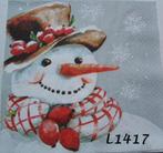 Servetten decoupage/bullet journal – KERST/Winter – L1417, Verzenden, Nieuw, Materiaal