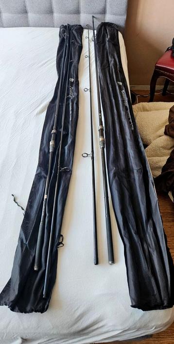 2 nieuwe jvc powerplay 2.75lbs 12ft 360lang carbon tophengel beschikbaar voor biedingen