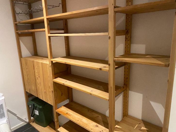Stellage kast, houten kast, Ikea IVAR, Huis en Inrichting, Kasten | Stellingkasten, Zo goed als nieuw, Ophalen