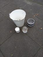Gratis emmer en 3 potjes, Huis en Inrichting, Emmers, Ophalen, Gebruikt, Overige materialen