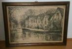 Litho HERMAN HEUFF Oud Den Haag Wyd en Zyd gesigneerd, Antiek en Kunst, Kunst | Litho's en Zeefdrukken, Ophalen