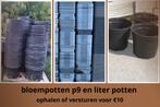 Goedkope Bloem/kweek potten erg veel p9 en liter pot, Kunststof, Rond, Ophalen of Verzenden, Zo goed als nieuw