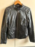 Leren jas maat M, Kleding | Dames, Jassen | Zomer, Maat 38/40 (M), Verzenden, Zwart, Zo goed als nieuw