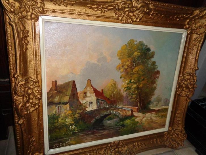 François Dupont(1848-1897)-Franse school -Vermeld in BENEZIT, Antiek en Kunst, Kunst | Schilderijen | Klassiek, Ophalen of Verzenden