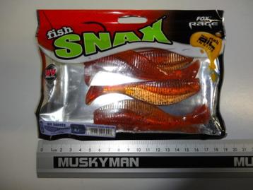 Kunstaas: Fox Rage Fish Snax Rip Shaker 12 cm shads beschikbaar voor biedingen