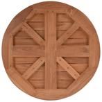 tafelblad teak hout rond 60 cm en 3 cm dik, Info@edvonline.nl, Nieuw, Ophalen of Verzenden, Inductorstraat 9b Veenendaal