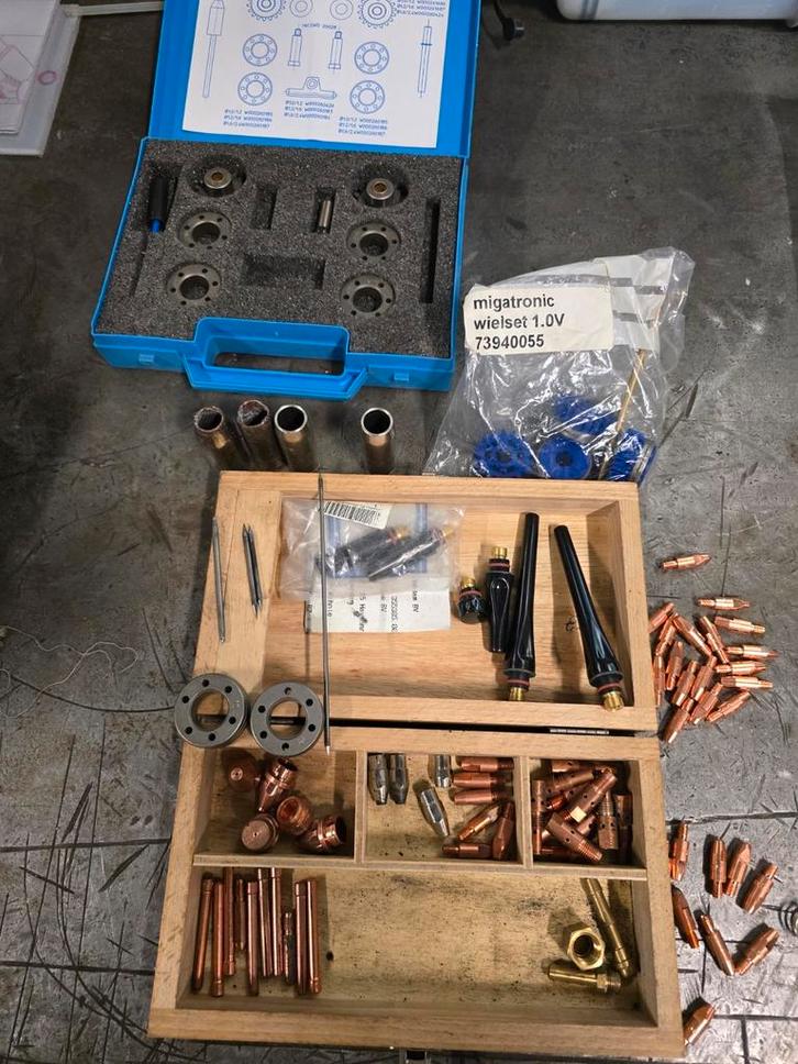 Las toorts onderdelen MIG/MAG & TIG – contacttips, gasdoppen, Doe-het-zelf en Verbouw, Gereedschap | Machine-onderdelen en Toebehoren