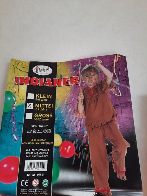 Indiaan verkleed- / carnavalskleding 7-9 jaar, Kinderen en Baby's, Carnavalskleding en Verkleedspullen, Zo goed als nieuw, Jongen of Meisje