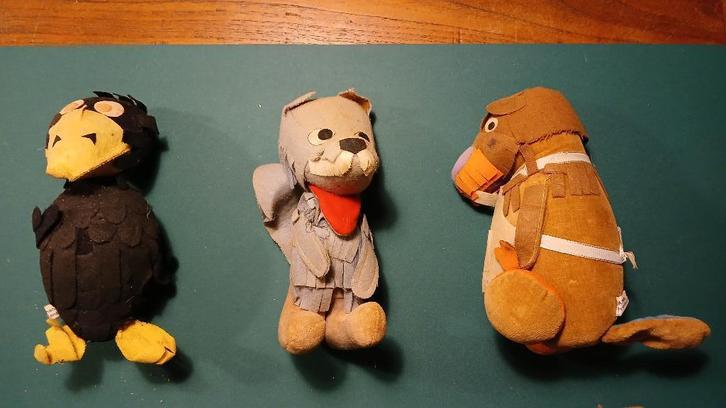 Fabeltjeskrant poppen Chanowski, Verzamelen, Poppen, Gebruikt, Pop, Ophalen of Verzenden