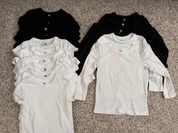 HEMA basis t-shirts mt 110/116 beschikbaar voor biedingen