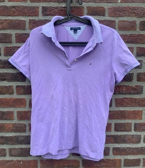 Tommy Hilfiger / Polo T-shirt / Maat M, Kleding | Dames, Truien en Vesten, Zo goed als nieuw, Paars, Ophalen of Verzenden