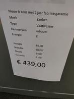 Zanker inbouw vaatwasser voll geïntrigeerd 439 euro, Witgoed en Apparatuur, Vaatwasmachines, Nieuw, 85 tot 90 cm, Minder dan 10 liter