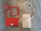 2 casual schoudertasjes in 1 koop, Overige merken, Beige, Ophalen of Verzenden, Zo goed als nieuw