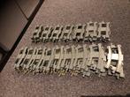 Duplo rails, 22 rechte rails, 36 bochten en 2 wissels, Ophalen of Verzenden, Gebruikt