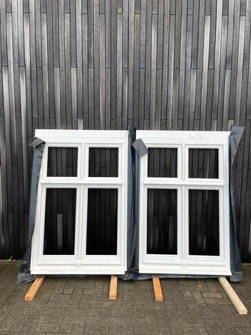 2 Prachtige Kozijnen 110x156,9cm Hardhout 2x Gegrond Dr.Kiep beschikbaar voor biedingen