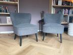 2 grijze fauteuils, Huis en Inrichting, Stoelen, Ophalen, Zo goed als nieuw, Grijs, Twee