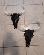Dieren skull 2x muur decoratie, Ophalen of Verzenden