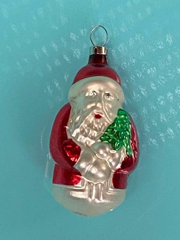 Vintage oude antieke kerstbal kerstman kerst mannetje beschikbaar voor biedingen
