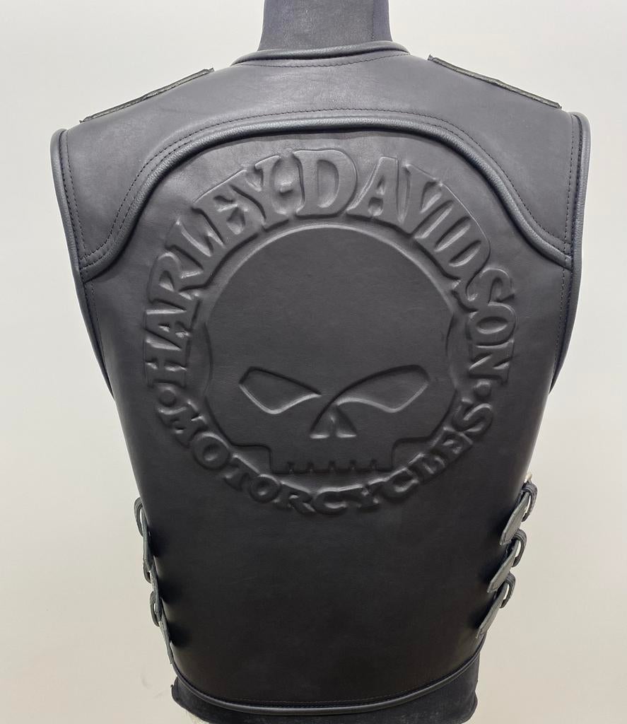 leren vest Harley davidson leeren, Motoren, Kleding | Motorkleding, Verzenden, Nieuw met kaartje, Heren, Jas | leer