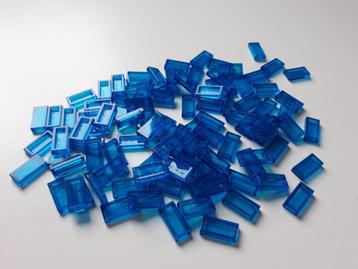 NIEUW: Tile 1x2 TRANS-DARK BLUE beschikbaar voor biedingen